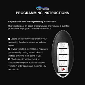 5 Buttons Keyless Entry Remote Control Replacement Smart Key Proximity Fob Fits for Nissan Rogue 2019-2020 FCC ID: KR5TXN4 Continental: S180144507