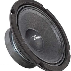 Timpano 6.5 Inch Midrange Speaker TPT-M6-8, 200 Watts Max Power, 70 Watts RMS, 8 Ohm Mid Range Loudspeaker, OEM Replacement Car Speaker (Pair)