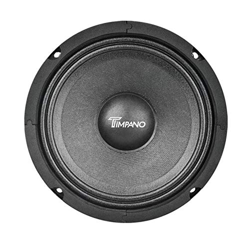 Timpano 6.5 Inch Midrange Speaker TPT-M6-8, 200 Watts Max Power, 70 Watts RMS, 8 Ohm Mid Range Loudspeaker, OEM Replacement Car Speaker (Pair)