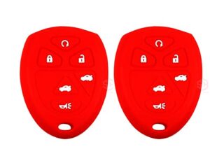 2x new key fob remote silicone cover fit for select gm vehicles.