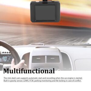 Dash Cam, 1080P Full HD Smart Dash Camera Dash Cam Front Rear Camera with Motion Detection, Loop Recording, G Sensor, Parking Mode, Dashboard Camera