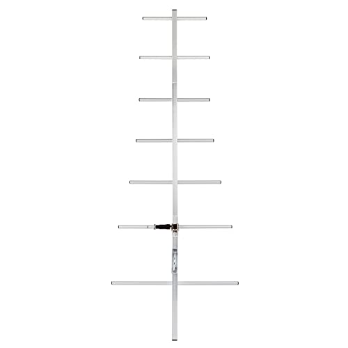 TWAYRDIO 7 Elements UHF Yagi Antenna,11dBi 70cm 400-470Mhz Outdoor Directional Yagi Base Antenna for GMRS Amateur Radio, Satellite Work