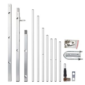 TWAYRDIO 7 Elements UHF Yagi Antenna,11dBi 70cm 400-470Mhz Outdoor Directional Yagi Base Antenna for GMRS Amateur Radio, Satellite Work