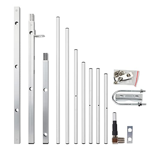 TWAYRDIO 7 Elements UHF Yagi Antenna,11dBi 70cm 400-470Mhz Outdoor Directional Yagi Base Antenna for GMRS Amateur Radio, Satellite Work