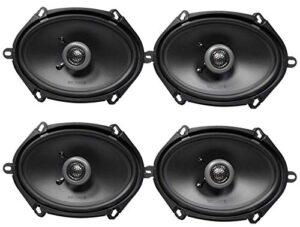 mb quart (4) fkb168 6×8 200 watt car stereo coaxial speakers