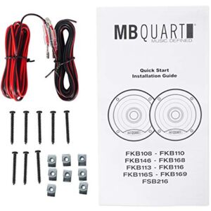 MB Quart (4) FKB168 6x8 200 Watt Car Stereo Coaxial Speakers