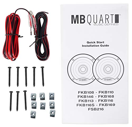 MB Quart (4) FKB168 6x8 200 Watt Car Stereo Coaxial Speakers