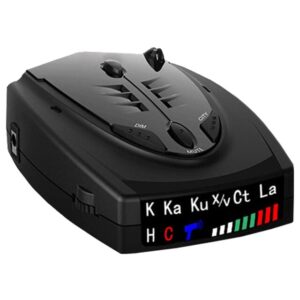 davitu remote controls – str-525 radar detector english russian thai voice auto vehicle speed alert warning x k ct la anti radar car detector – (color: black)