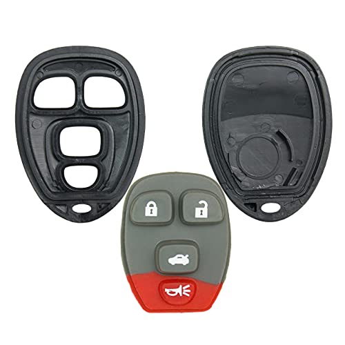 Keyless2Go Replacement for New Shell Case and 4 Button Pad for Remote Key Fob with FCC OUC60270 - Shell ONLY