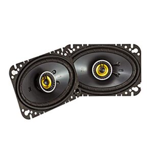 kicker 46csc464 cs-series csc46 4×6-inch (100x160mm) coaxial speakers, 4-ohm (pair)