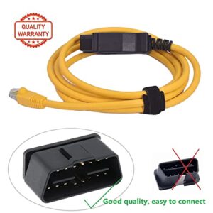 XPSZDBS Ethernet OBD Cable 6.6ft/2M Cable RJ45 Interface Cable for BMW E-SYS ICOM Coding Diagnostics F-Series