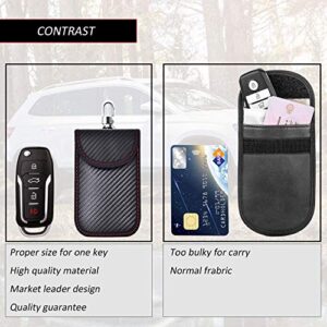 Todoxi Faraday Key Fob Protector (2 pack) Faraday Bags Car Key Signal Blocking, Car Security Protection Pouch