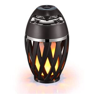 vistatech led flame speaker bluetooth speaker,dancing flames outdoor indoor portable bluetooth speaker &torch atmosphere light usb