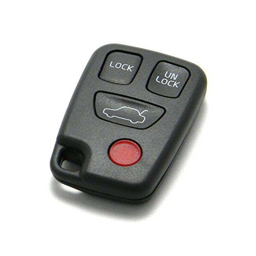 Replacement Case Compatible With Volvo 4-Button Key Fob Remote (FCC ID: HYQ1512J, P/N: 9166200)