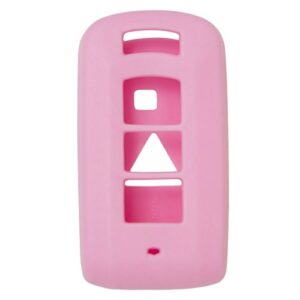 keyless2go replacement for new silicone cover protective case for smart key remote with fcc ouc644m-key-n – pink