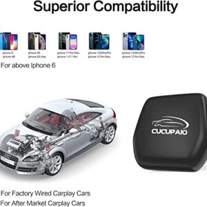 Wireless Carplay Adapter, Updated 5.8GHz WiFi Bluetooth Auto Connect Apple CarPlay Dongle for Cars with Original Factory Wired Car Play(Model Year: 2016 and After), Support iOS 8+, OTA Online Upgrade