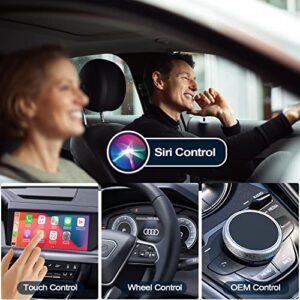 Wireless Carplay Adapter, Updated 5.8GHz WiFi Bluetooth Auto Connect Apple CarPlay Dongle for Cars with Original Factory Wired Car Play(Model Year: 2016 and After), Support iOS 8+, OTA Online Upgrade