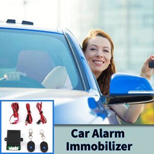 Universal 12V Car Alarm Immobilizer Anti Theft System + 2 Remote Controller