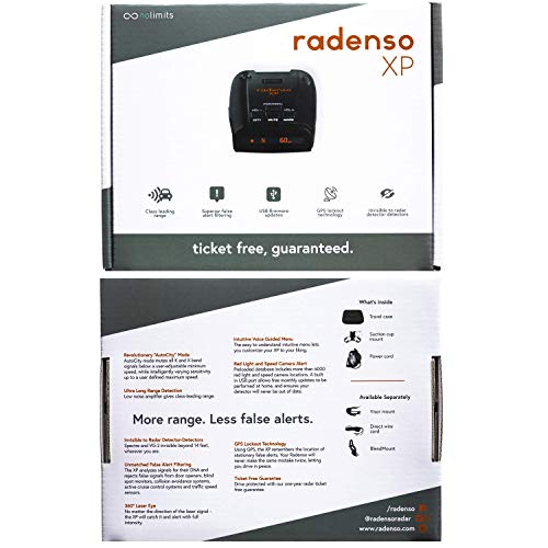 Radenso XP Radar Detector with Less False Alerts, Long Range, USA Technical Support, GPS Lockouts