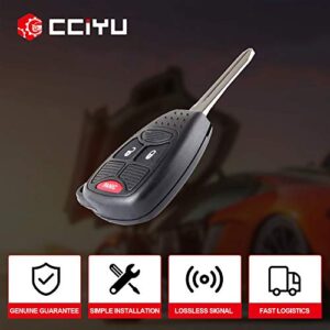 cciyu 1PC Keyless Entry Remote Fob Case Replacement for Chrysler Town & Country/ for Dodge for Dakota for Nitro for Grand for Caravan for Durango/ for Jeep for Patriot OHT692713AA OHT692427AA