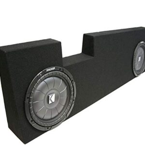 Kicker Bundle Compatible with 2001-2014 Ford F250 43CVT104 Dual 10" Loaded Sub Box Enclosure