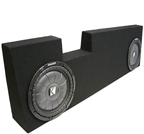 Kicker Bundle Compatible with 2001-2014 Ford F250 43CVT104 Dual 10" Loaded Sub Box Enclosure