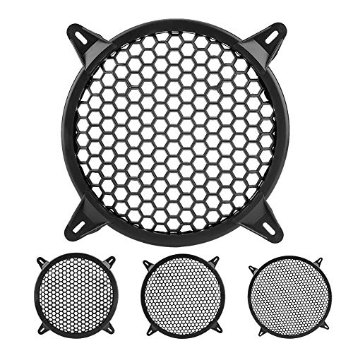 Dweekiy Speaker Cover, Car Audio Plastic Mesh Cover Woofer Speaker Modification Protect Guard(6inch)