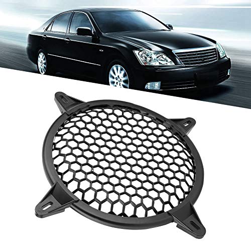 Dweekiy Speaker Cover, Car Audio Plastic Mesh Cover Woofer Speaker Modification Protect Guard(6inch)