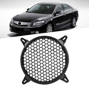 Dweekiy Speaker Cover, Car Audio Plastic Mesh Cover Woofer Speaker Modification Protect Guard(6inch)