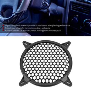 Dweekiy Speaker Cover, Car Audio Plastic Mesh Cover Woofer Speaker Modification Protect Guard(6inch)