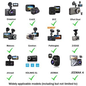 Dash Cam Mirror Mount Kit with 10+ Different Joints Suitable for APEMAN, YI 2.7", Vantrue N2 Pro, AUKEY, Rexing V1, Crosstour, Peztio Etc Dash Cam and Car DVR Camera GPS.