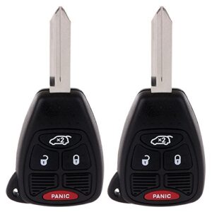 scitoo compatible fit for 2pcs uncut keyless entry remote key fob 4 button replacement for jeep/for dodge/for chrysler series oht692713aa