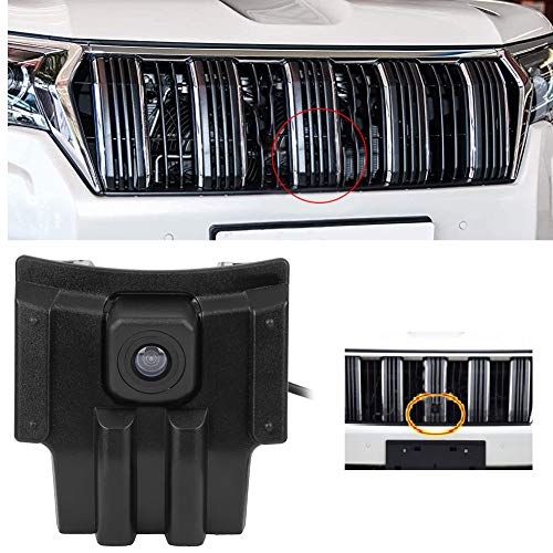 Car Forward View Camera Fit for Toyota Land Cruiser Prado 2018? 2019, ABS Car Front View Grille Camera CCD HD Parking Forward Camera