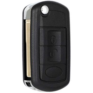 scitoo keyless entry remote key fob shell case replacement for 3 buttons uncut car key for range rover lr3 2005-2009 2006-2009 sport 2006-2011 2pcs fcc nt8-15k6014cff-txa ywx000071