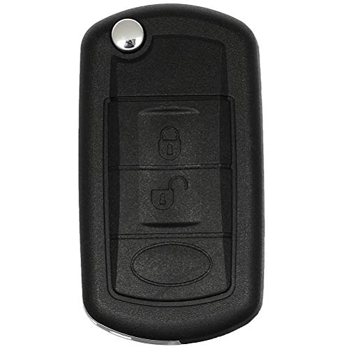 SCITOO Keyless Entry Remote Key Fob Shell CASE Replacement for 3 Buttons Uncut Car Key for Range Rover LR3 2005-2009 2006-2009 Sport 2006-2011 2pcs FCC NT8-15K6014CFF-TXA YWX000071