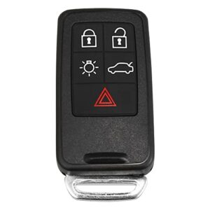 x autohaux replacement keyless entry remote car key fob kr55wk49264 433mhz for volvo xc60 2010-2017 for volvo xc70 2008-2016 5 buttons with door key