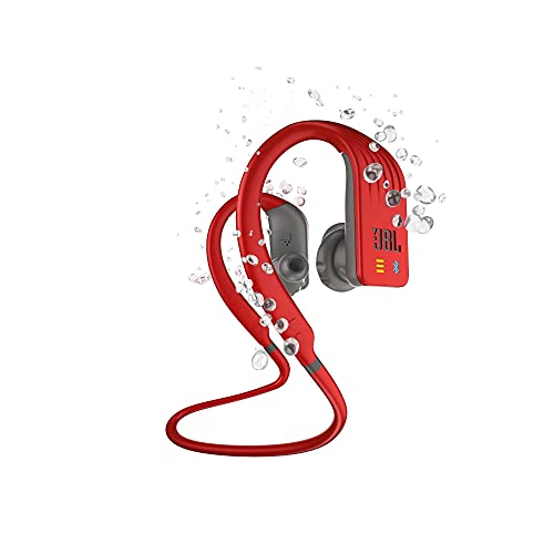 JBL Endurance DIVE - Waterproof Wireless In-Ear Sport Headphones with MP3 Player - Red