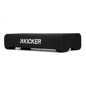 KICKER TRTP 8-inch (20cm) Thin Down Firing Subwoofer and Passive Radiator Enclosure, 2-Ohm, RoHS Compliant