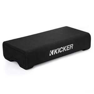 KICKER TRTP 8-inch (20cm) Thin Down Firing Subwoofer and Passive Radiator Enclosure, 2-Ohm, RoHS Compliant