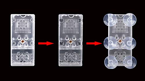 SummitLink V3 Case Dual Fans for Stratux ADS-B Kit Fits AHRS Module and GPYes (Clear)