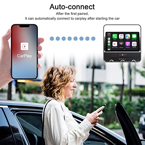 MADIT Wireless CarPlay Adapter for iPhone - 2022 Upgrade Wired to Wireless Carplay Dongle -@Plug & Play