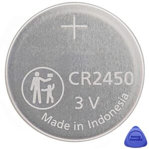 CR2450 2450 OEM Original Key Fob Battery for Dodge Ram Prox (Bundle with tool) Case Shell 1500 2500 3500 4500 5500 Big Horn Laramie Longhorn Lone Star Power Wagon Rebel TRX GQ4-76T or OHT-4882056