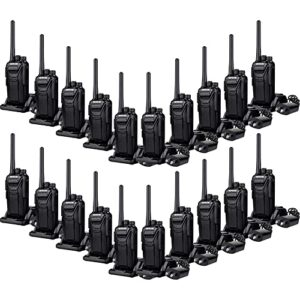 retevis rt27 walkie talkies long range,rechargeable two way radios,usb charger base fall resistant simple,hands free 2 way radio for work,hotel school healthcare(20 pack)