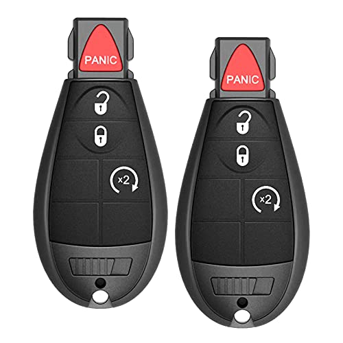 VOFONO Fit for Entry Remote Key Fob Replacement Chrysler Town and Country 2008-2010/Dodge Durango 2008-2013/Challenger Grand Caravan 2008-2014/Journey 2009-2013, Charger 2008-2012 (Set of 2)