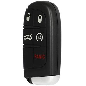 scitoo keyless entry remote key fob shell case replacement for 4 buttons uncut car key for dodge charger challenger 2012-2014 dart 2013-2016 for chrysler 300 2012-2014 1pc fcc m3n-40821302