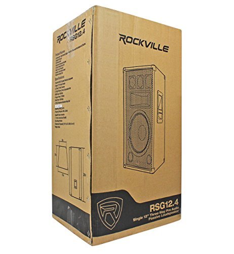 Rockville (2) RSG12.4 12 3-Way 1000 Watt 4-Ohm Passive DJ/Pro Audio PA Speakers