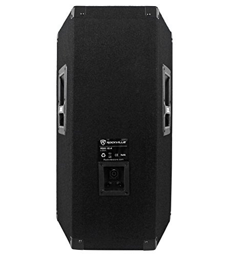 Rockville (2) RSG12.4 12 3-Way 1000 Watt 4-Ohm Passive DJ/Pro Audio PA Speakers