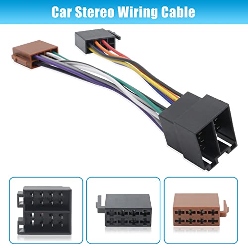 Car Radio Connector Replacement for VW Radio Wiring Harness Adapter in Dash ISO Stereo Power Speaker Wire Cable