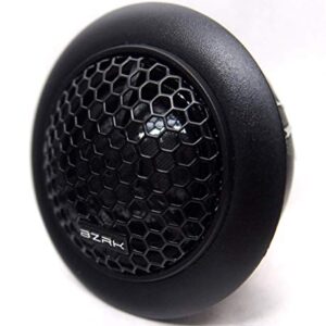 BZRK Audio SQ-T100 1 inch Silk Dome Tweeters for Car Audio (Pair) - 120 Watts Max (Each) - with Bass Blockers and Pods for Flush or Surface Mount