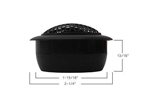 BZRK Audio SQ-T100 1 inch Silk Dome Tweeters for Car Audio (Pair) - 120 Watts Max (Each) - with Bass Blockers and Pods for Flush or Surface Mount